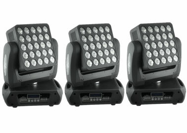 Übersteigen Sie 1 hohes Lumen der Ebenen-25 x 12w amerikanische CREE, RGBW-Farbe bewegliche Hauptlichter, die LED-beweglichen Hauptlicht/-quadrat DJ mischt