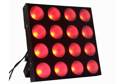 Geführte blindere Matrix-Disco-Stadiums-DJ-lichttechnische Ausrüstung, Dmx führte Stadiums-Lichter 4 x 4 30w Rgb 3 in 1
