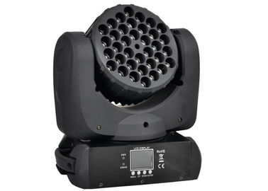 Solides bewegliches Hauptlicht des Steuerled, RGBW-Strahln-Wäsche führte Lichter 36 x 3 W