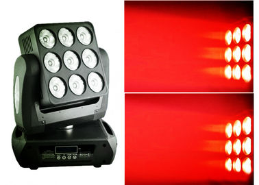 Licht des Nachtklub-führte bewegliches Kopf-LED/die Farbe der Matrix-RGBW, die 9pcs * 10W mischt