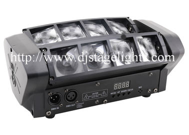 8 x 10 W LED bewegliche Hauptspinnen-Partei-Beleuchtung des stadiums-Licht-80 W RGBW