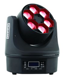 bewegliches Hauptlicht RGBW 4 der Bienen-6pcs des Augen-LED in 1 mit Strahln-Lichtern des lauten Summens