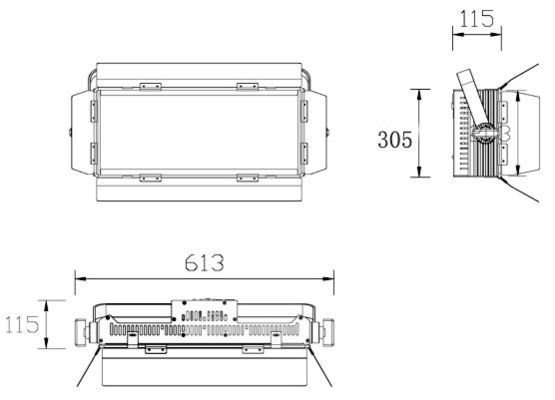 200 Watt 3200k 5600k zweifarbige Led-Himmel-Panel Fülllicht für Konferenz-Theater