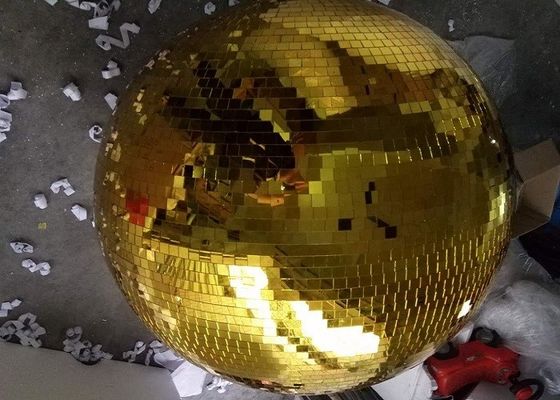 120CM beleuchtet goldenes Spiegel-Ball-Disco-Stadium drehenden Ball