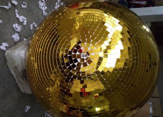 120CM beleuchtet goldenes Spiegel-Ball-Disco-Stadium drehenden Ball