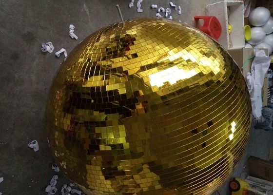 120CM beleuchtet goldenes Spiegel-Ball-Disco-Stadium drehenden Ball