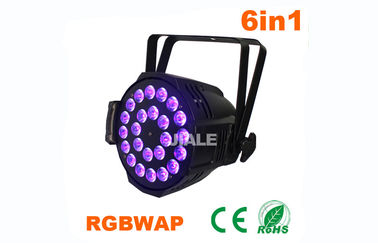 Gleichheit der Spitzen-1 LED kann Lichter, die UV-24pcs die Lampe 6 in 1 Bühnenshow-Beleuchtung für Studio CER u. RoHS-Beleuchtung führte