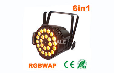 Gleichheit der Spitzen-1 LED kann Lichter, die UV-24pcs die Lampe 6 in 1 Bühnenshow-Beleuchtung für Studio CER u. RoHS-Beleuchtung führte