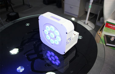 Batteriebetriebene 12 drahtlose LED Gleichheit x 15w RGBWA macht helle flache Gleichheit der hohen Leistung LED ein