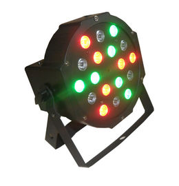 18 x 3w RGB führten flaches Gleichheits-Licht/geführte stadiums-DJ-Lichter 7CH DMX der Gleichheits-64 Innen