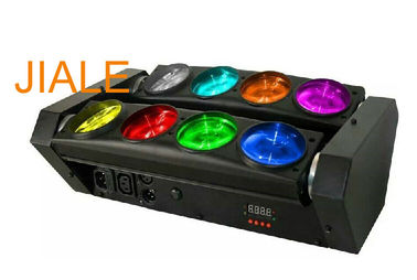 DMX512 RGBW 4in1 8 mustert bewegliches Hauptlicht des Spinnen-Strahln-LED/drehendes Stadiums-Licht