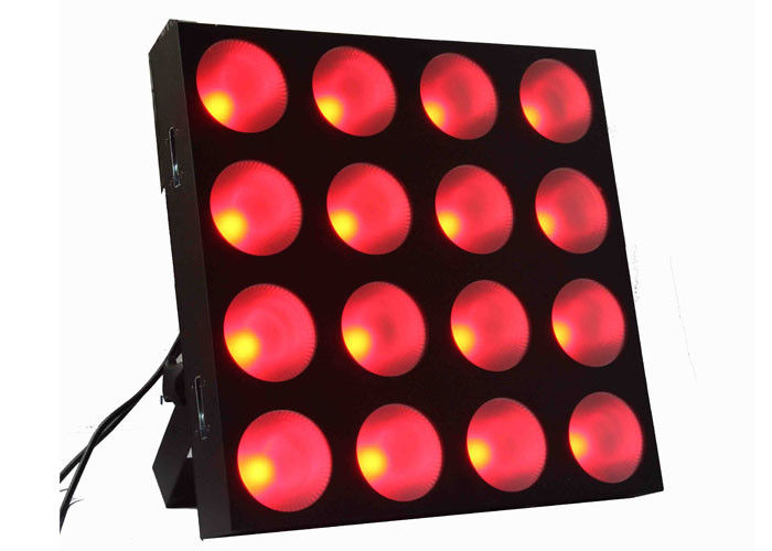 Geführte blindere Matrix-Disco-Stadiums-DJ-lichttechnische Ausrüstung, Dmx führte Stadiums-Lichter 4 x 4 30w Rgb 3 in 1
