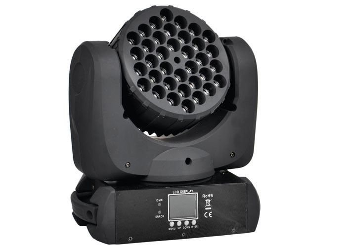 Solides bewegliches Hauptlicht des Steuerled, RGBW-Strahln-Wäsche führte Lichter 36 x 3 W