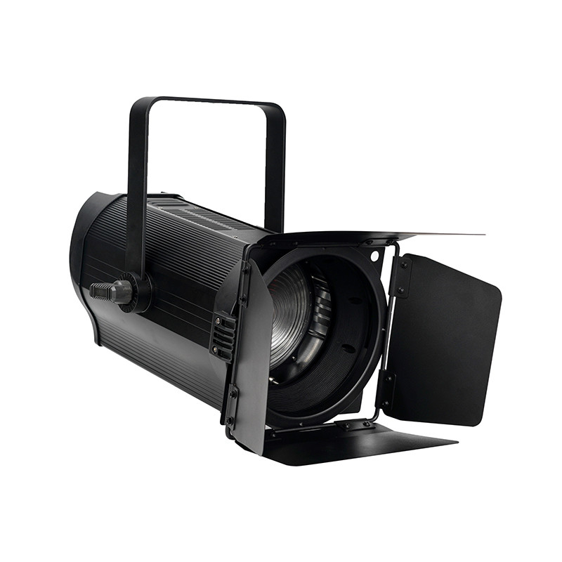 200 W Fresnel-Spot-Theater-Bühnenbeleuchtung, 3200 K oder 5600 K Fresnel-Lichter, schwarzes Gehäuse