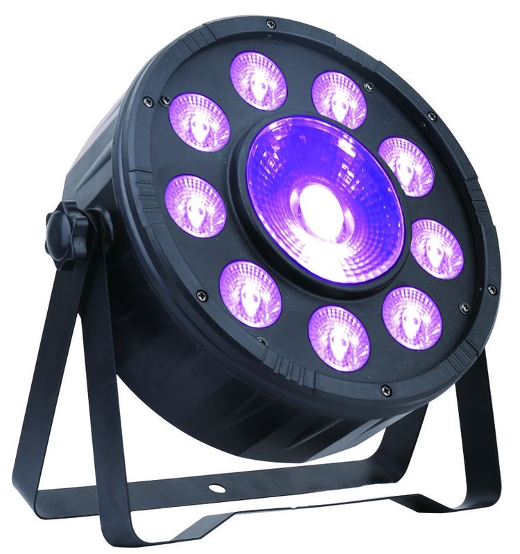 Färben Sie mischendes Innen-LED flach Gleichheits-Licht DMX RGB 9 * 3W +1 * 30W IP20