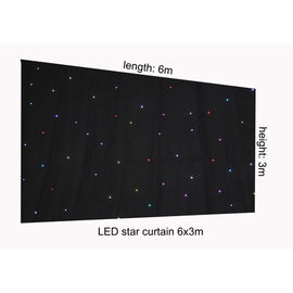 RGB 6 x 3m LED Stern-Stoff-Vorhang, Hintergrund-Stadiums-Stern-Lichtvorhänge für Stadiums-Hintergrund